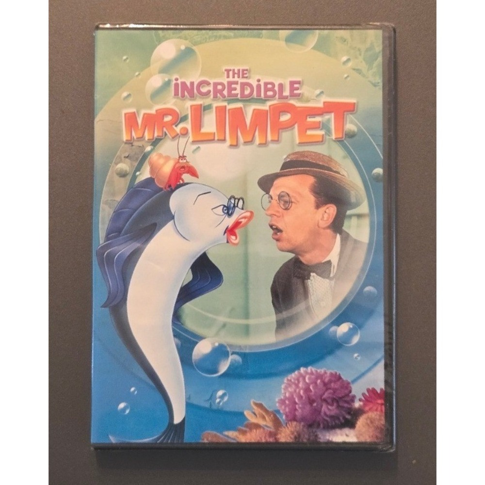 The Incredible Mr. Limpet DVD Don Knotts Warner Bros Classic Family Movie Sealed